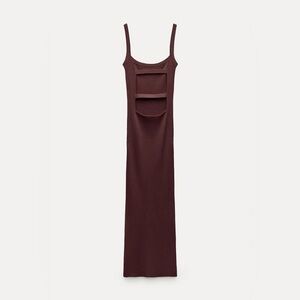 Zara open back knit dress